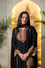 BLACK KURTA SET WITH BEAUTIFUL EMBROIDERY