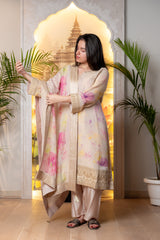 TISSUE BANARSI KURTI SET