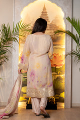 TISSUE BANARSI KURTI SET