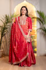 BEAUTIFUL KURTI SHARARA SUIT SET