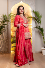 BEAUTIFUL KURTI SHARARA SUIT SET