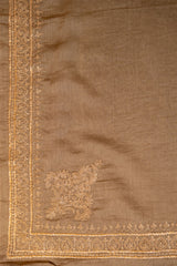 CHANDERI MULMUL ZARI EMBROIDERY UNSTICH SUIT