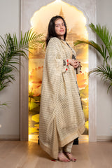 IVORY BLACK TISSUE BANARASI SUIT SET