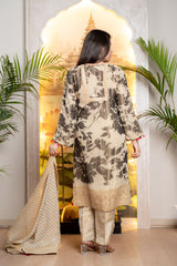 IVORY BLACK TISSUE BANARASI SUIT SET