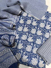 Cotton Hand Block Printex Suit Set
