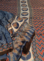 Pure Modal Ajrakh Kurta Dupatta Set