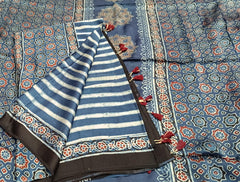 Pure Modal Ajrakh Kurta Dupatta Set