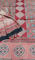 Pure Modal Ajrakh Kurta Dupatta Set