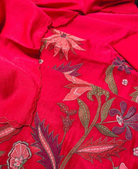 Mulmul Chanderi Applique Suit Set