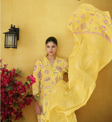 Beautiful Cotton Crocia Suit