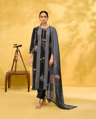 Mulmul Floral Hand Work Suit Set