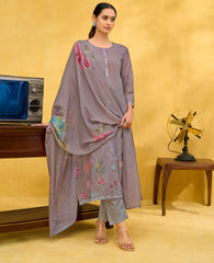 Mulmul Floral Hand Work Suit Set
