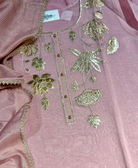 Mulmul Chanderi Gota Cutwork Suit Set