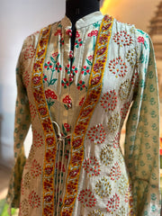Elegant Printed Long Gown