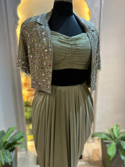 Hand Embroidery Jacket Set