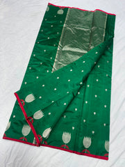 Pure Kora Banarasi Handloom Saree
