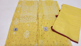 MulMul Bandhani Print with Luckhnowi work Kurta Set