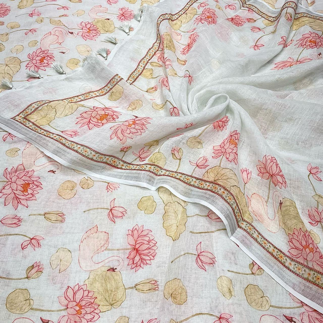 MulMul Chanderi with Mul Dupatta Kurta Set