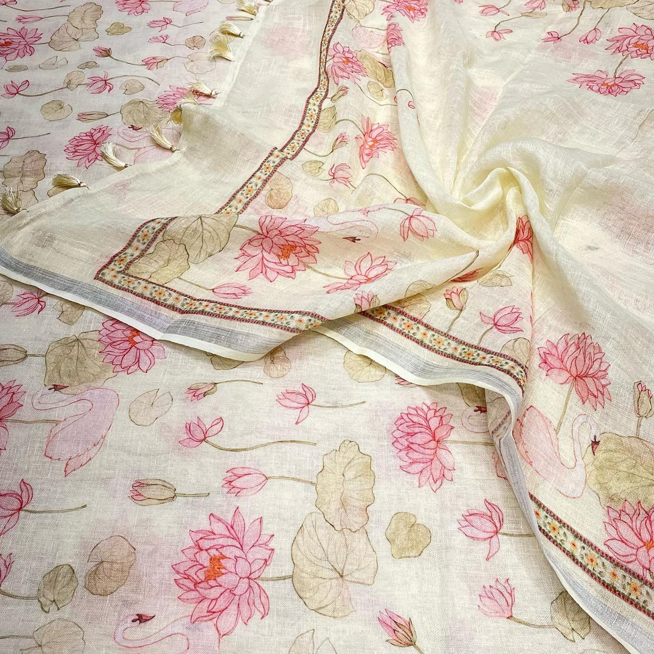 MulMul Chanderi with Mul Dupatta Kurta Set