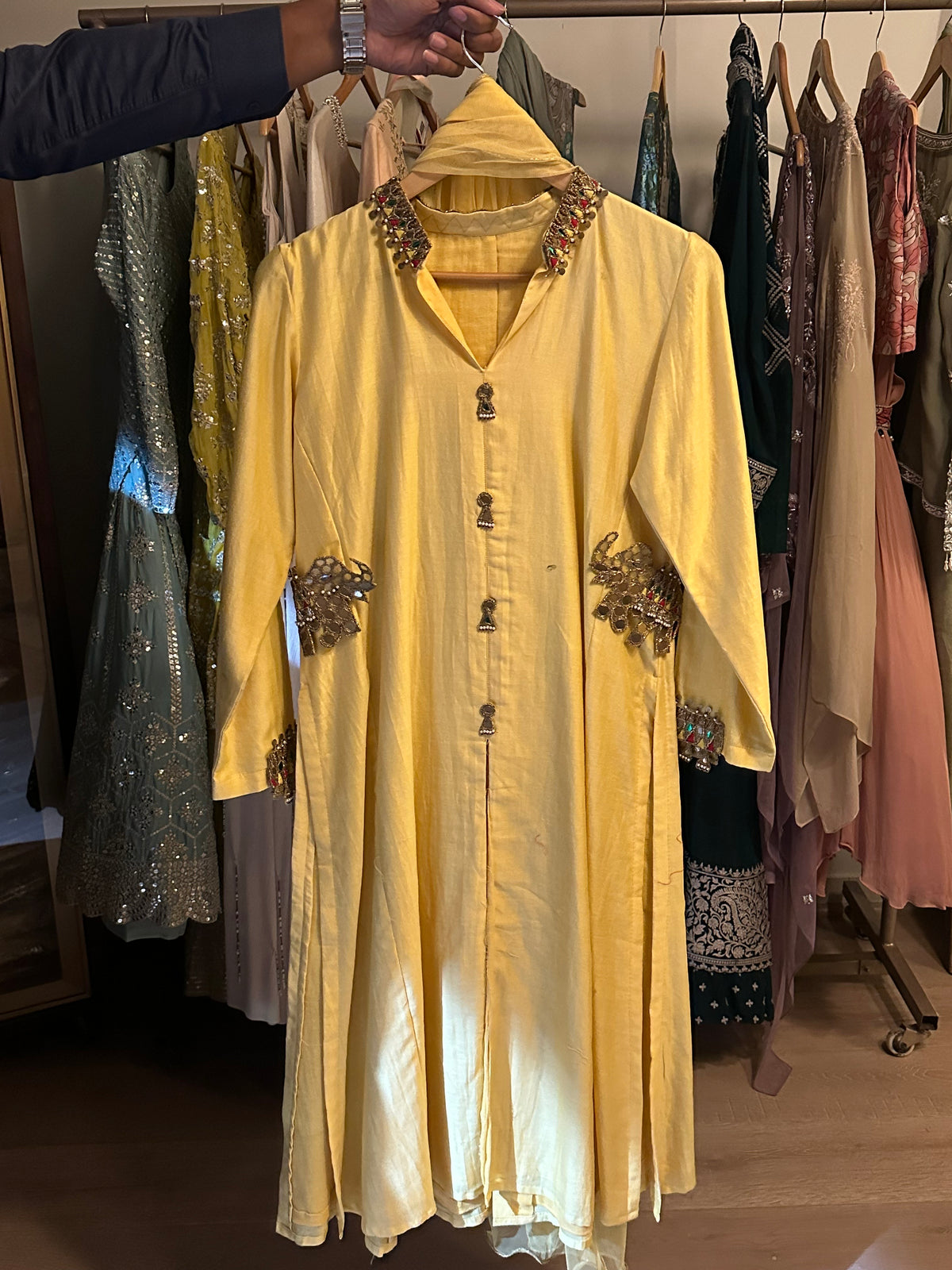 yellow kurta set