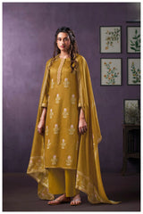 Pure Muslin Cotton Embroidery Suit Set