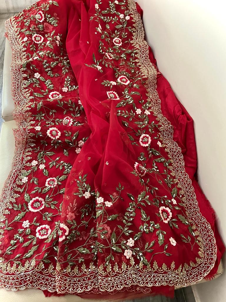 Pure Organza Hand Work Saree