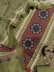 Ajrakh cotton suit set