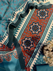 Ajrakh cotton suit set