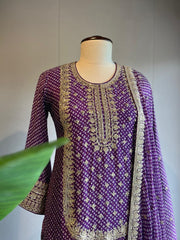 Embroidary Bandhani Dress