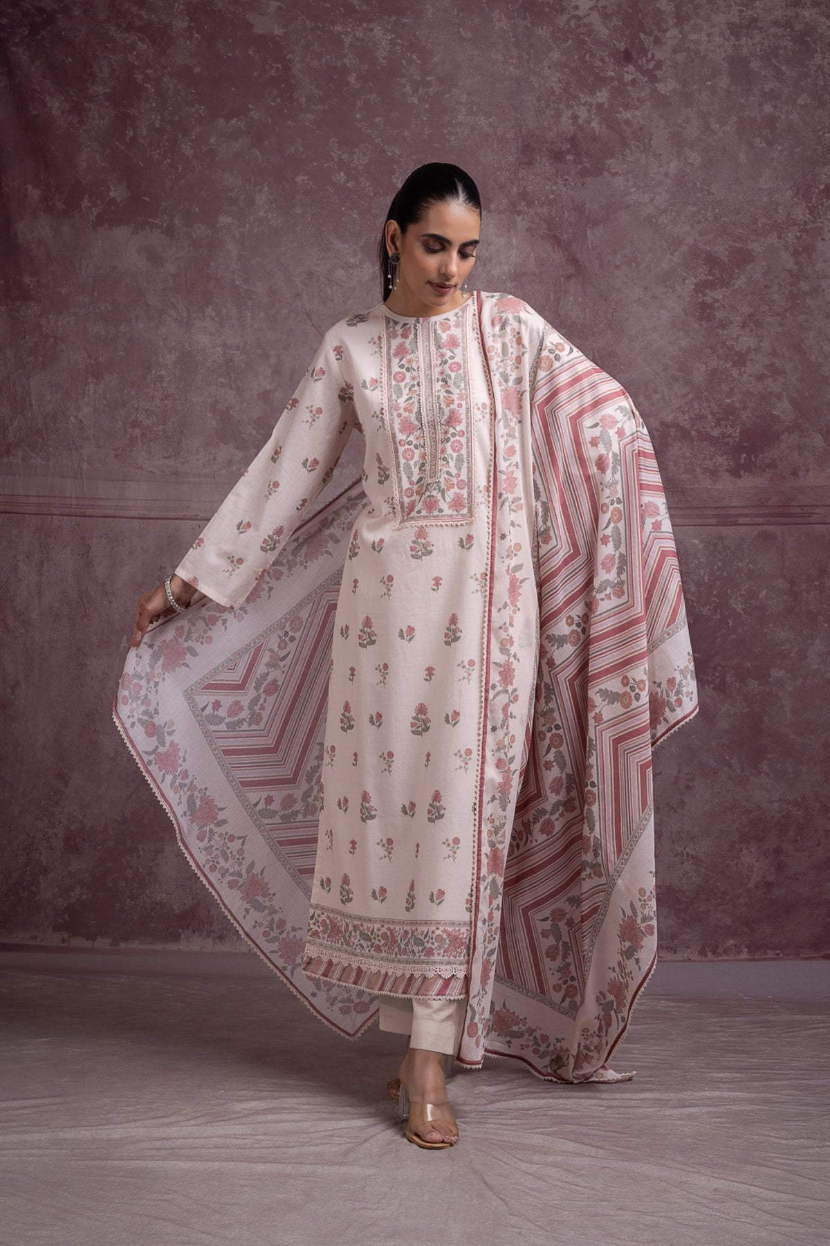 Floral Cotton Suit Set