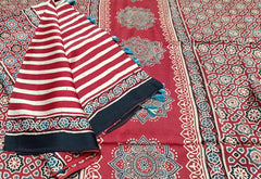 Pure Modal Ajrakh Kurta Dupatta Set