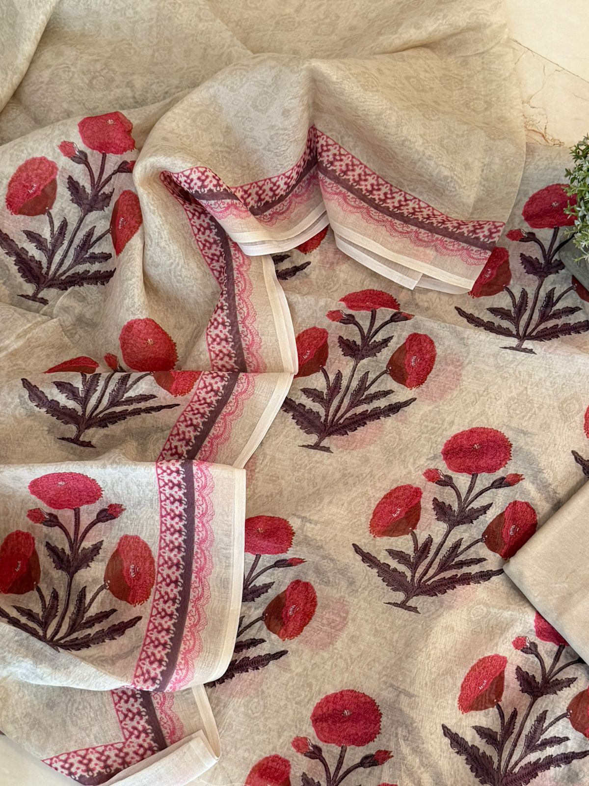 Mulmul Digital Print Suit Set