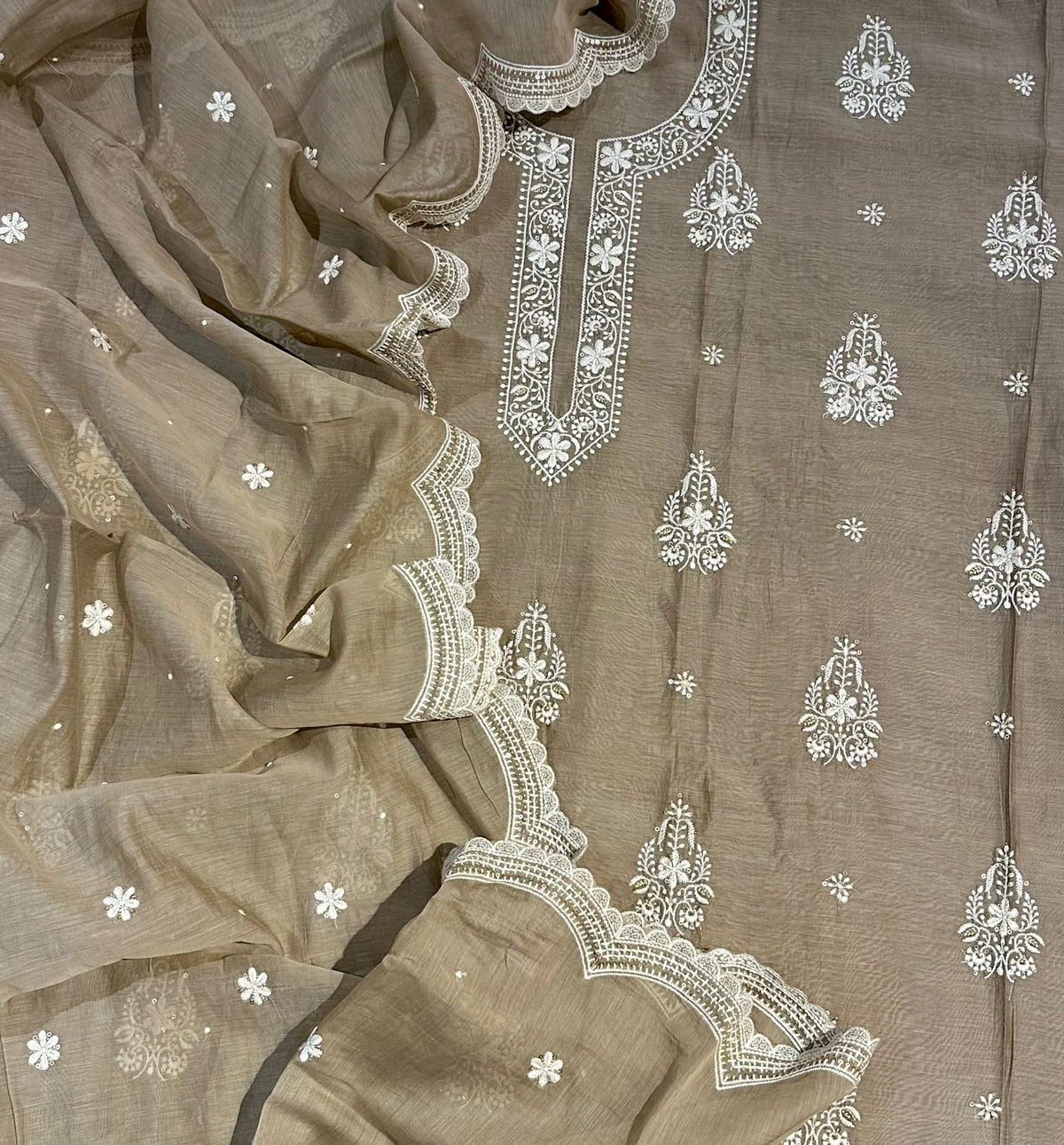Mulmul Chanderi Thread Embroidery S.F