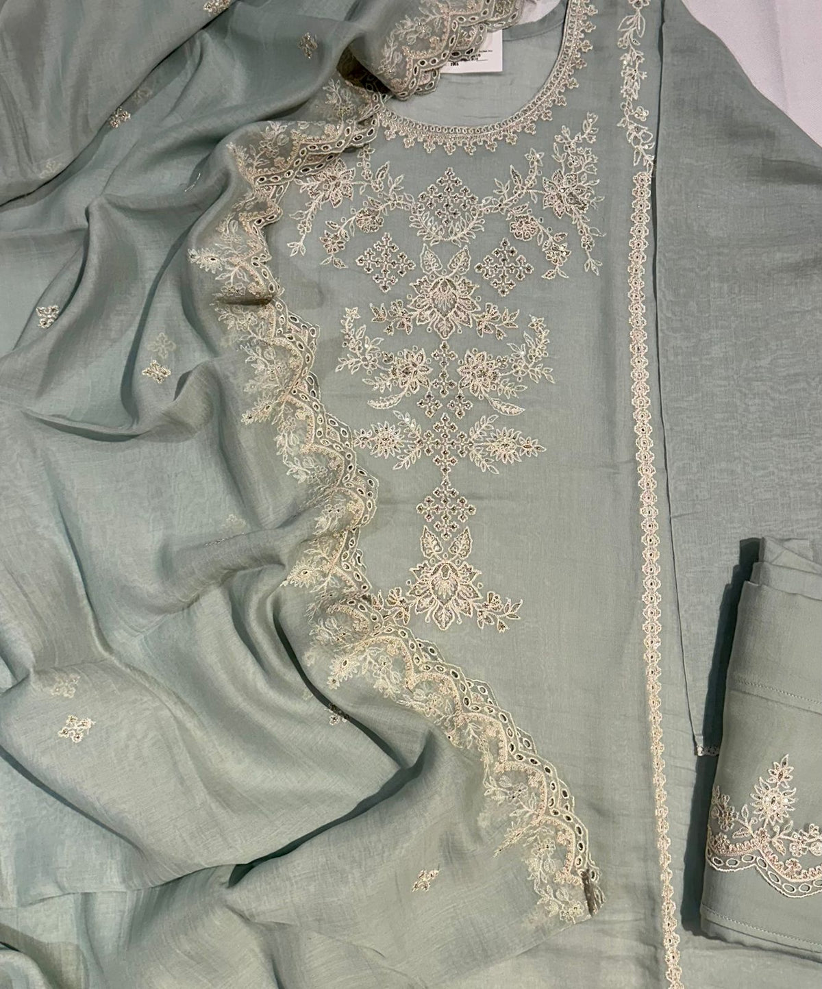 Mulmul Chanderi Zari Thread Work S.F
