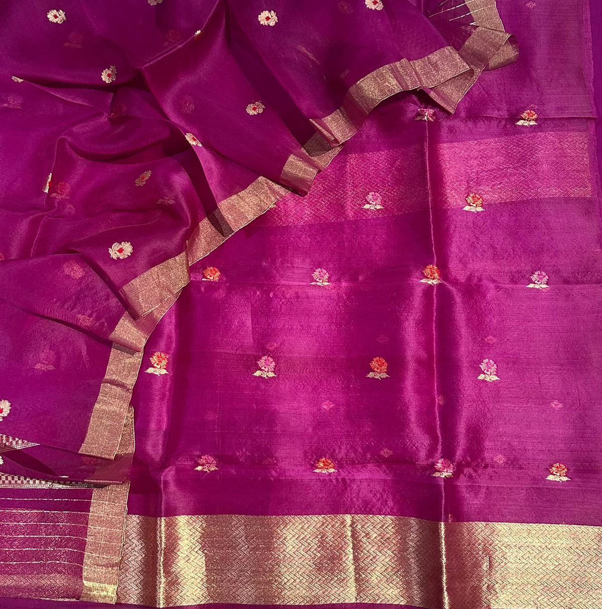 Pure Kora Organza Banarasi Kurta Dupatta