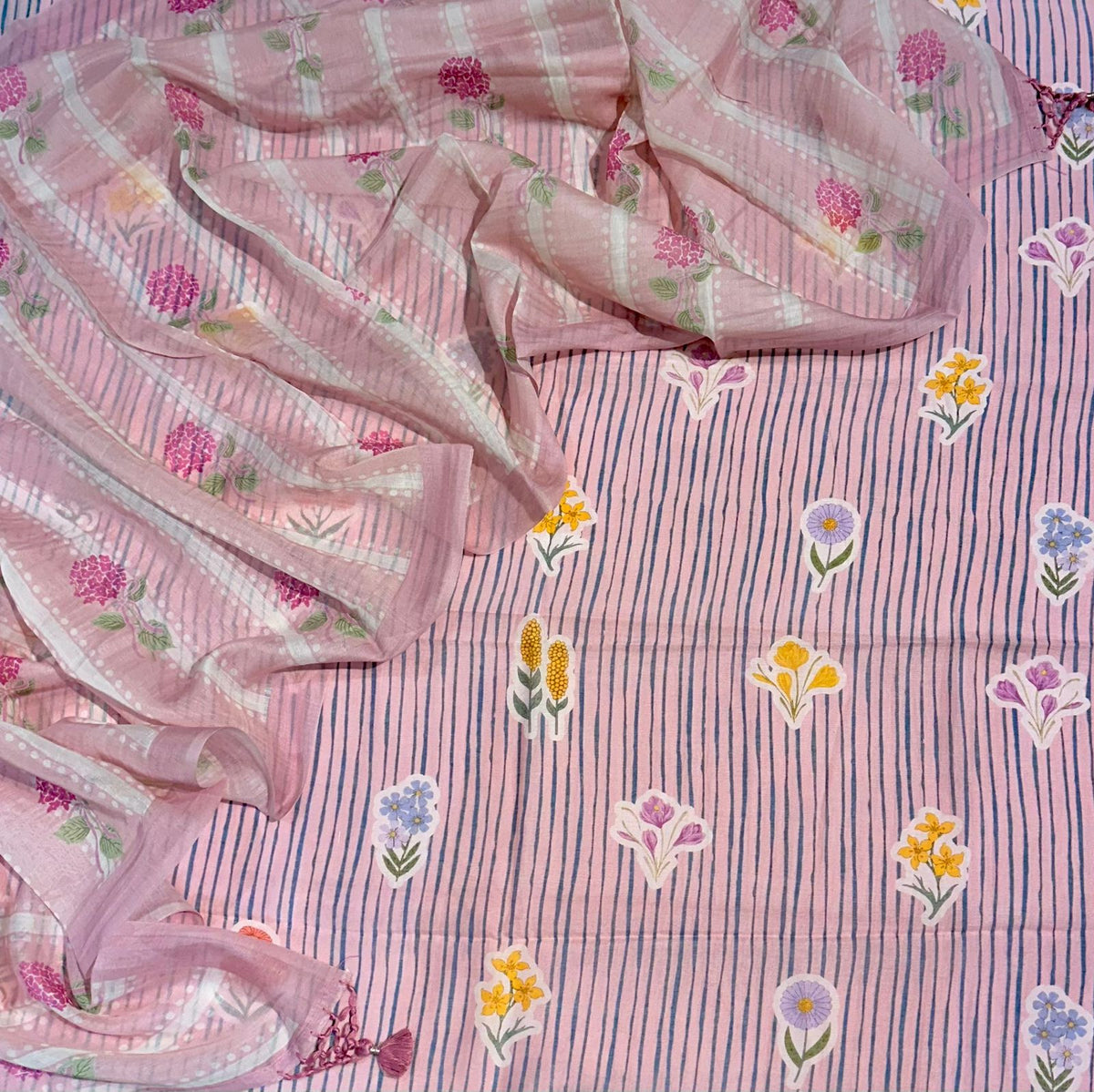 Mulmul Printed Suit Set