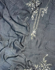Mulmul Embroidery Suit Set