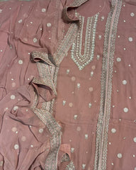 Georgette Hand Embroidery Suit Set