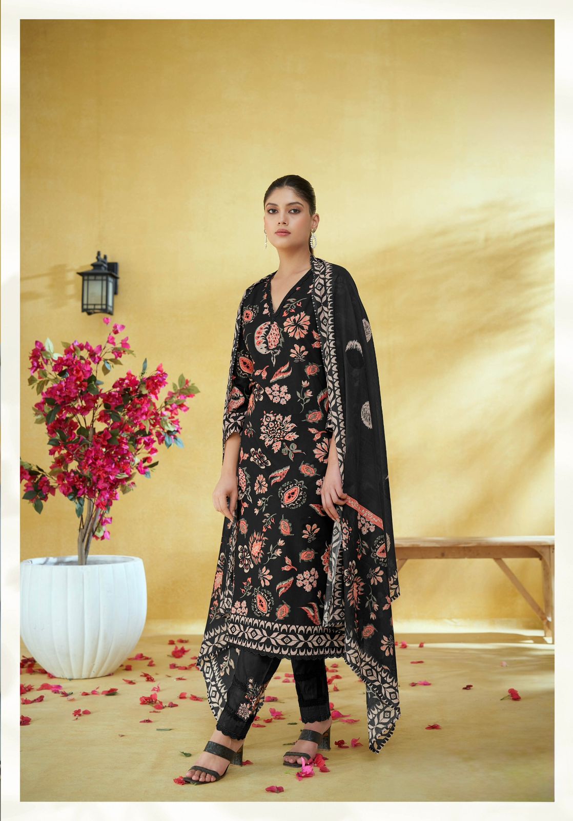 Beautiful Cotton Crocia Suit