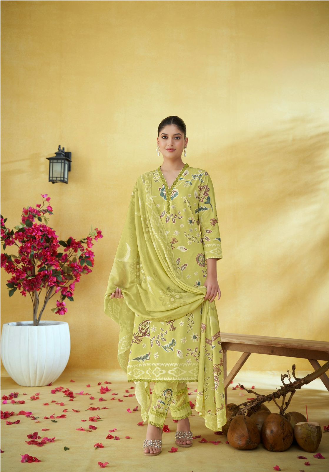 Beautiful Cotton Crocia Suit