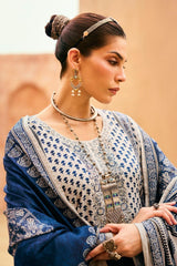 Bagh Print Embroidery Muslin Suit Set