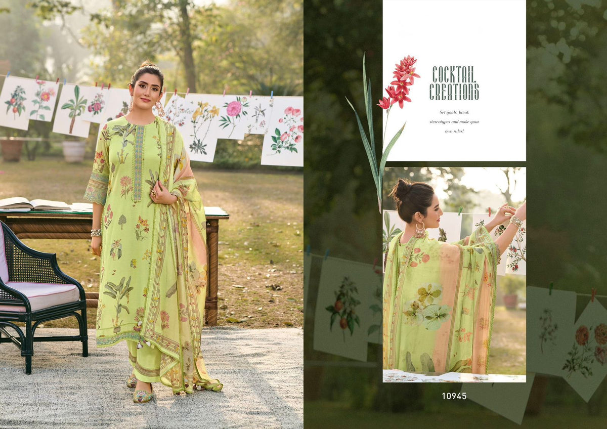 Resha Floral Cotton Suit Set