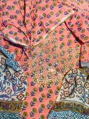 Block Print Embroidery Cotton Set