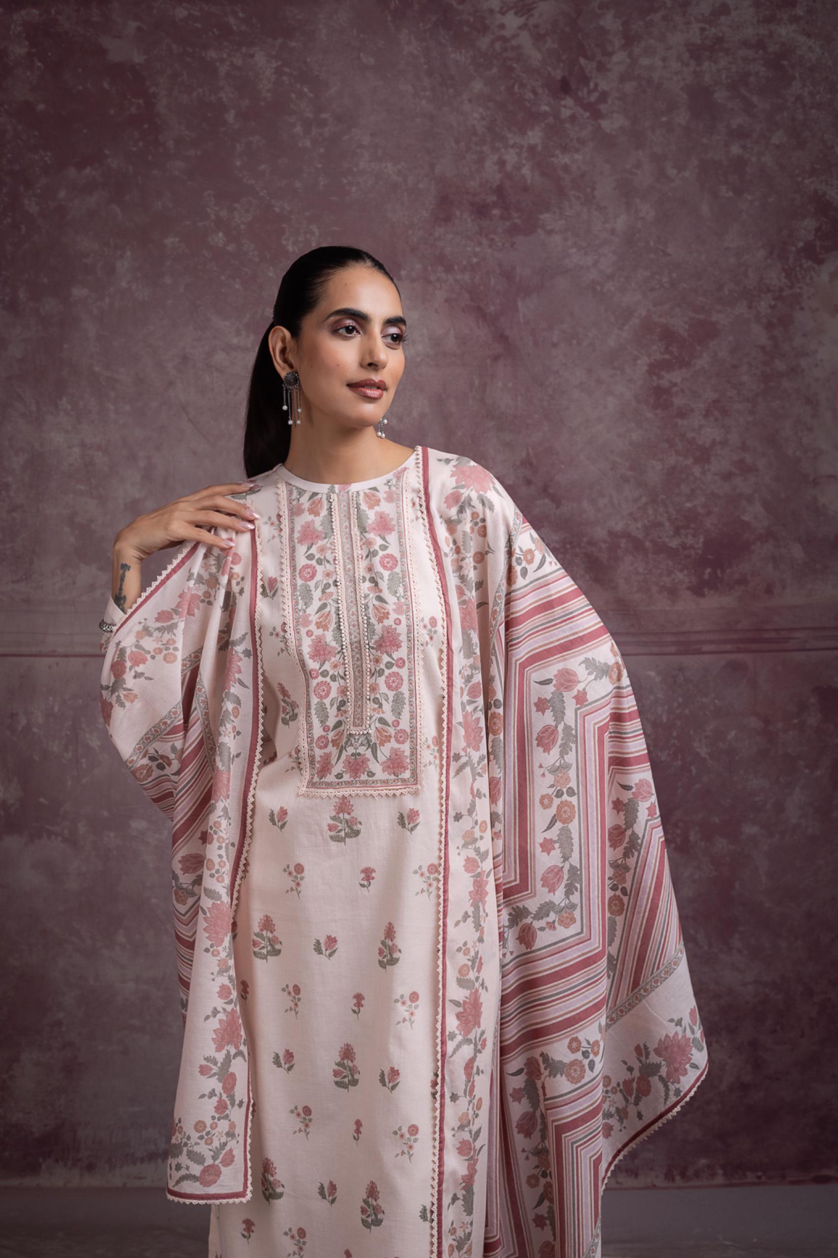 Floral Cotton Suit Set
