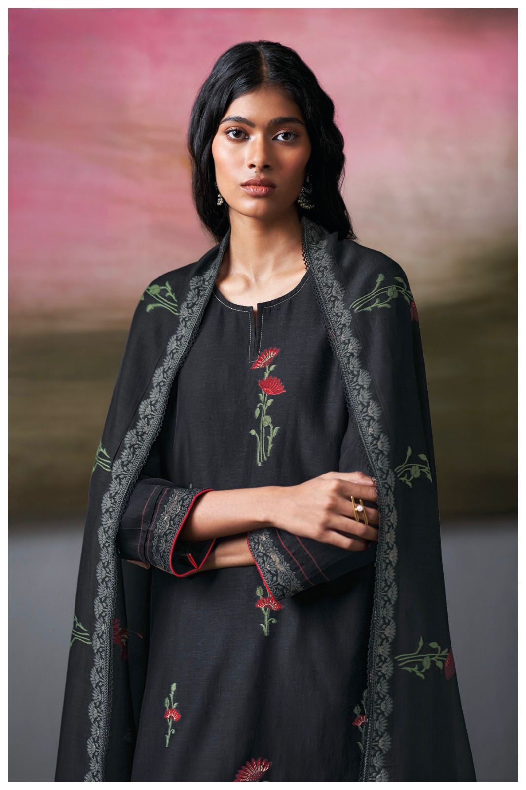 Ganga Mulmul Jamdani Suit Set