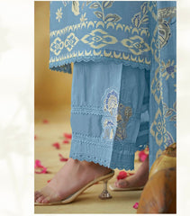 Beautiful Cotton Crocia Suit