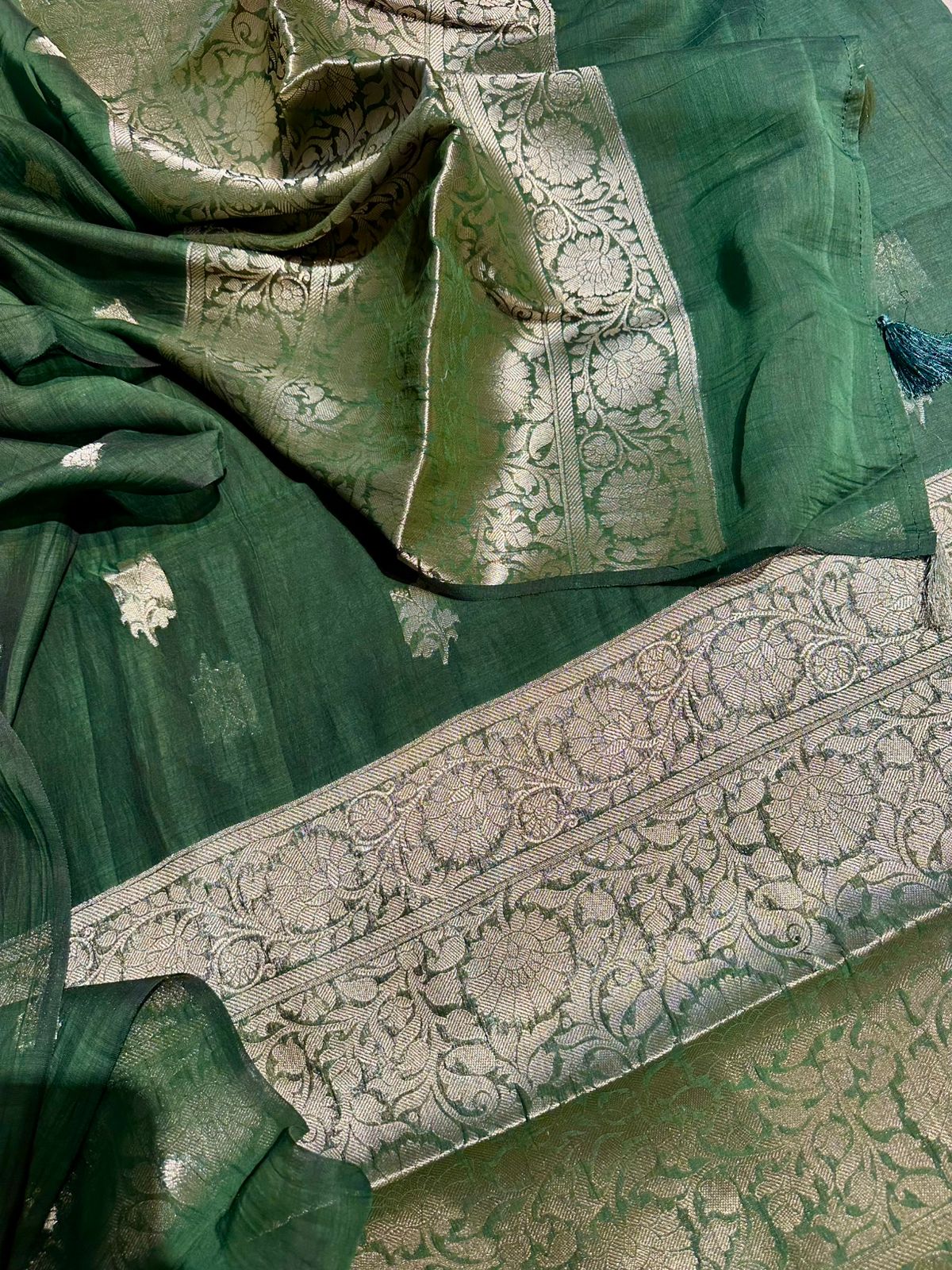 Chanderi Mulmul Banarasi Suit Set