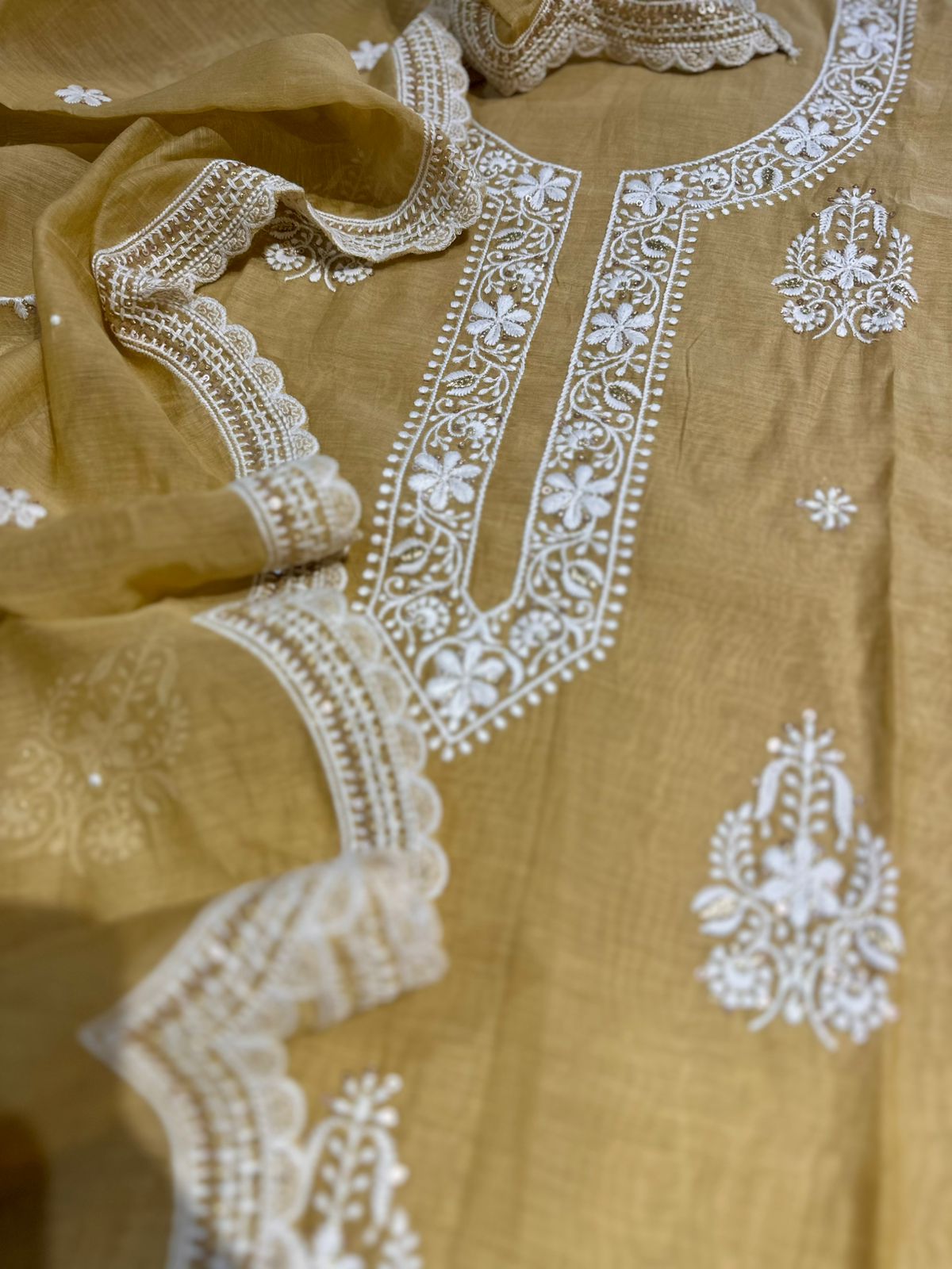 Mulmul Chanderi Thread Embroidery S.F
