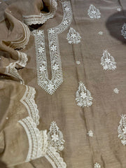 Mulmul Chanderi Thread Embroidery S.F