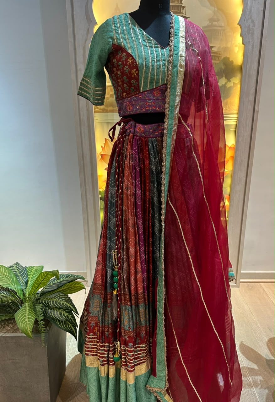 Embroidery Silk Lehenga Set